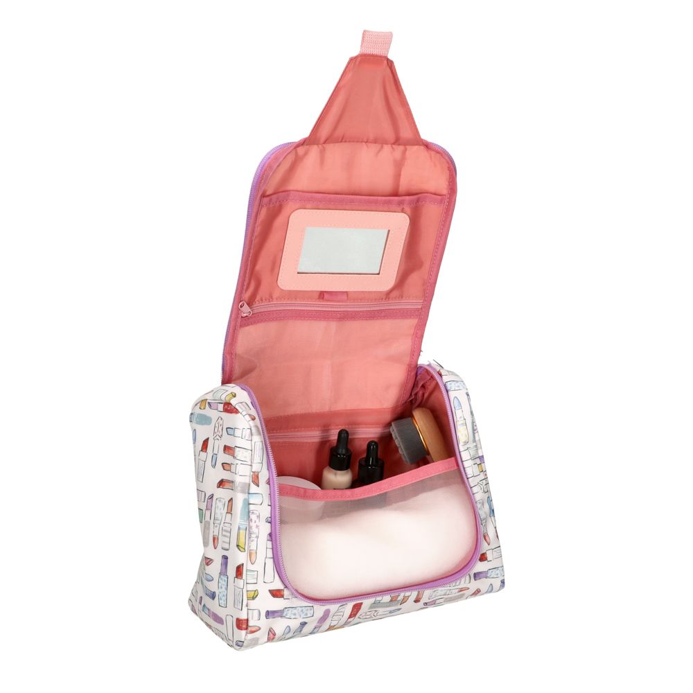 Cosmetiquera de viaje estampado 27x12,5x21,5 cm
