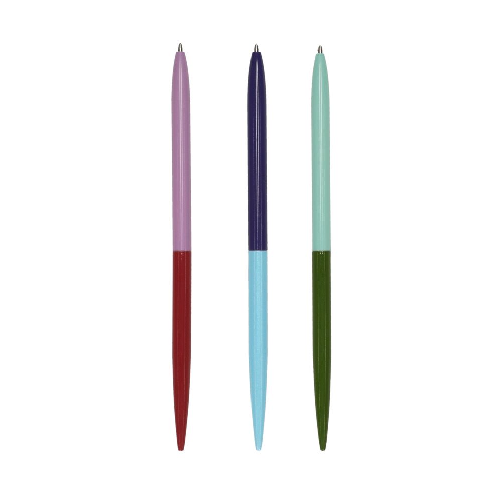 Set de bolígrafos metálicos