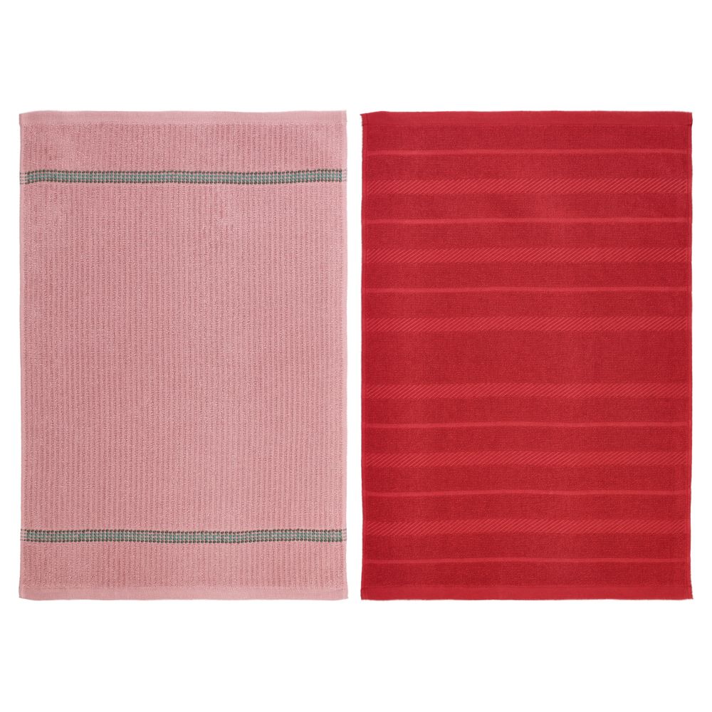 Set 2 paños de cocina terry 40x60 cm