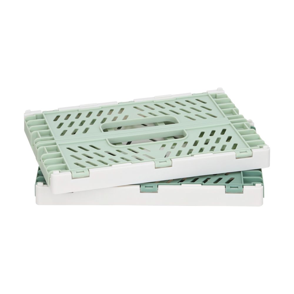 Set 2 canastos plegables 22x15x9 cm