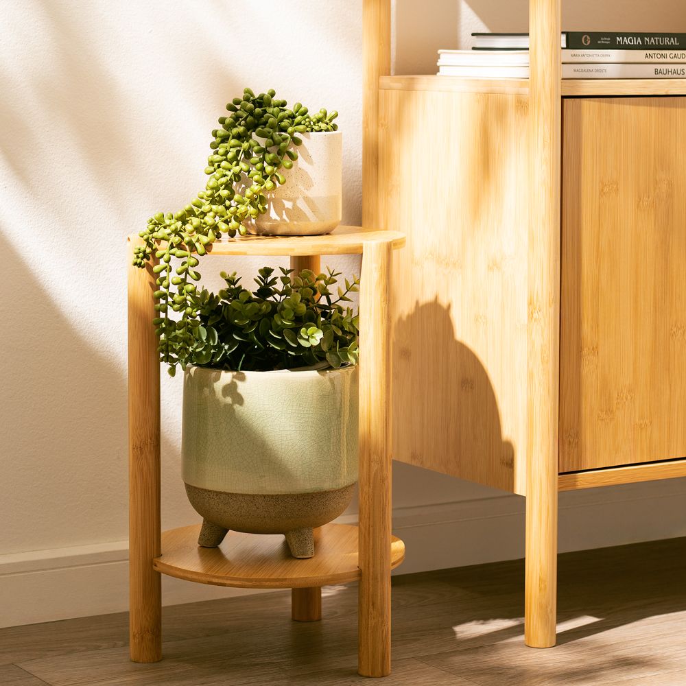 Soporte para maceta bambú 25x40 cm