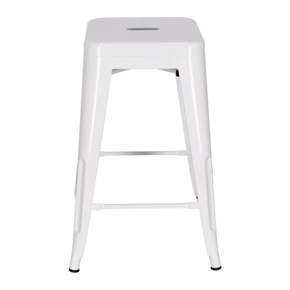 Banco alto de metal apilable