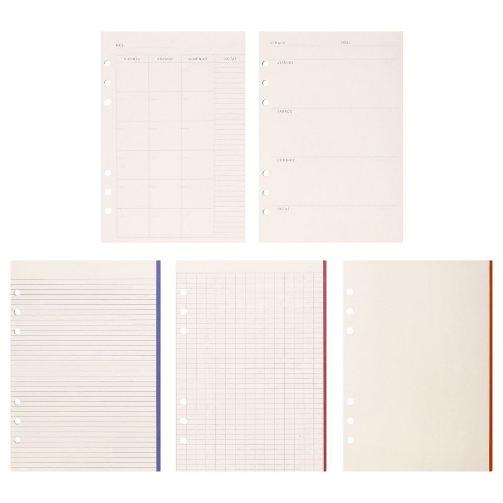 75 Hojas de repuesto A5