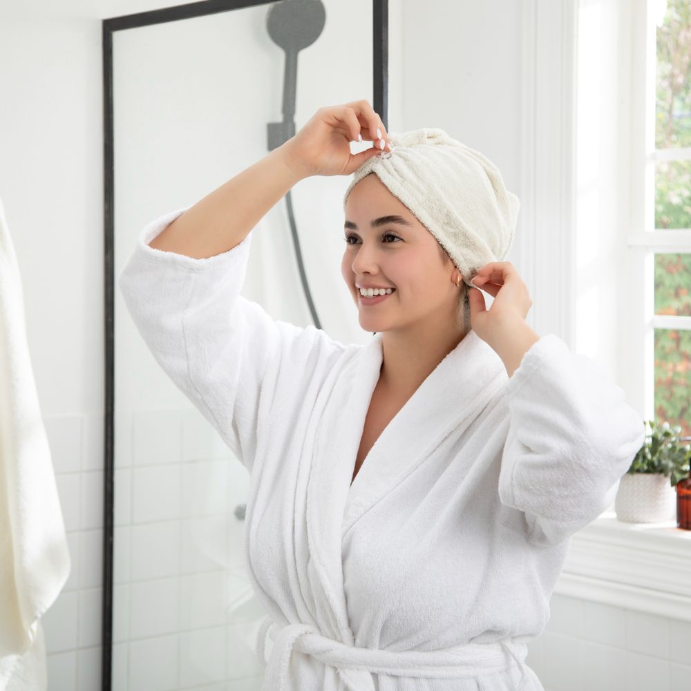 Toalla turbante para el cabello