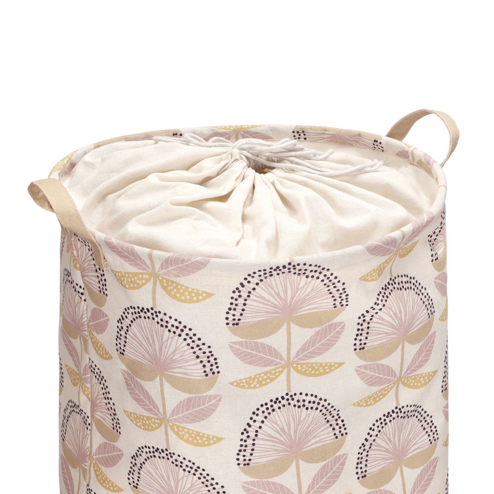 Canasto para ropa de algodón estampado 40x55 cm