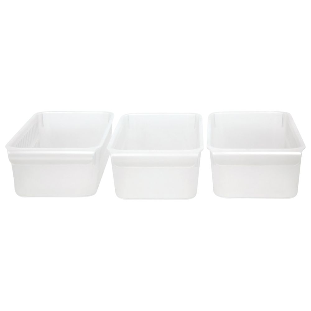 Set de 3 canastos de plástico