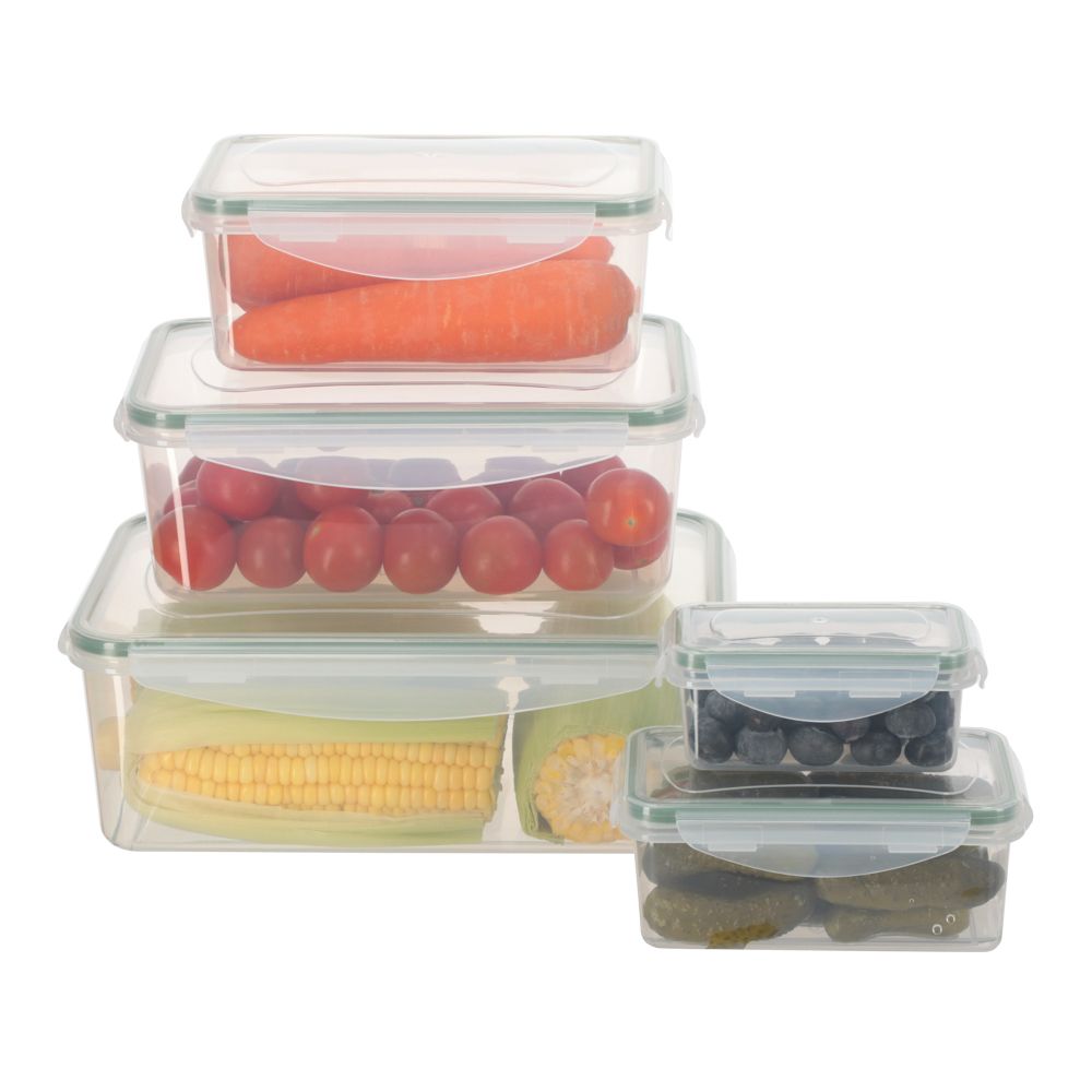 Set de 5 contendores de plástico