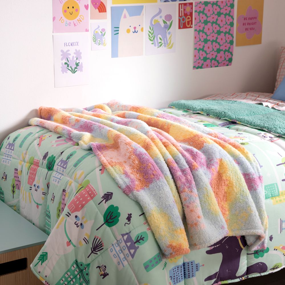 Frazada diseño pixel 125x150 cm