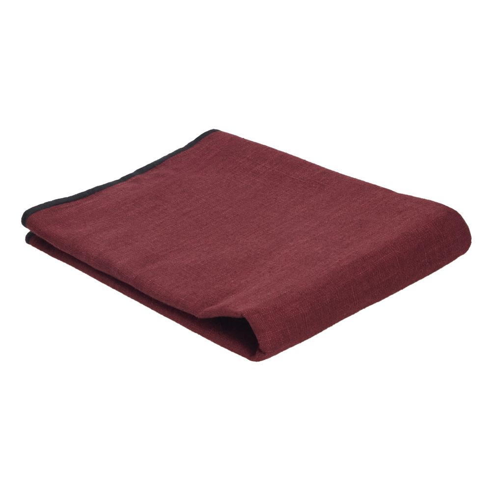 Funda de cojín de ramio y algodón 45x45 cm