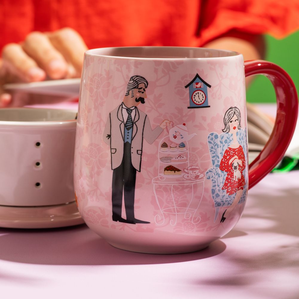 Taza de cerámica con infusor y tapa 400 ml