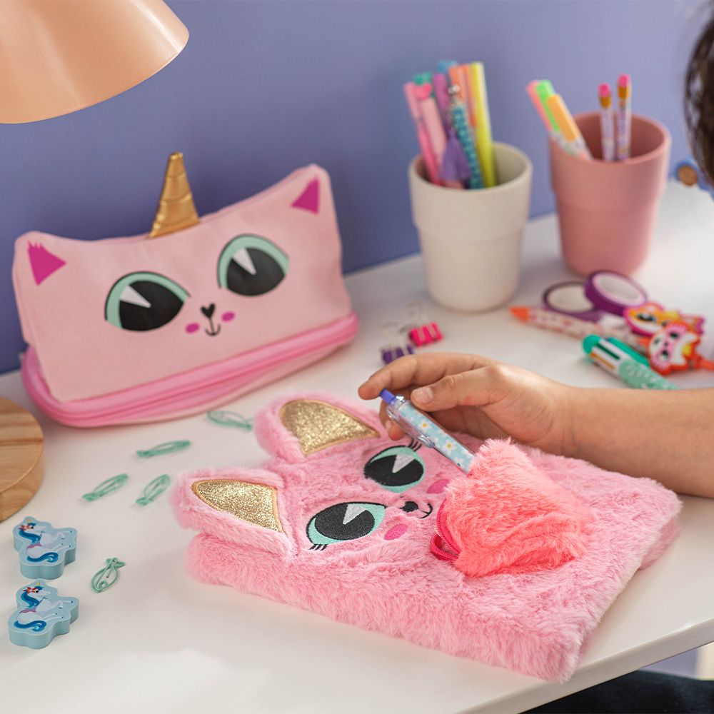 Libreta de peluche con bolsillo A5