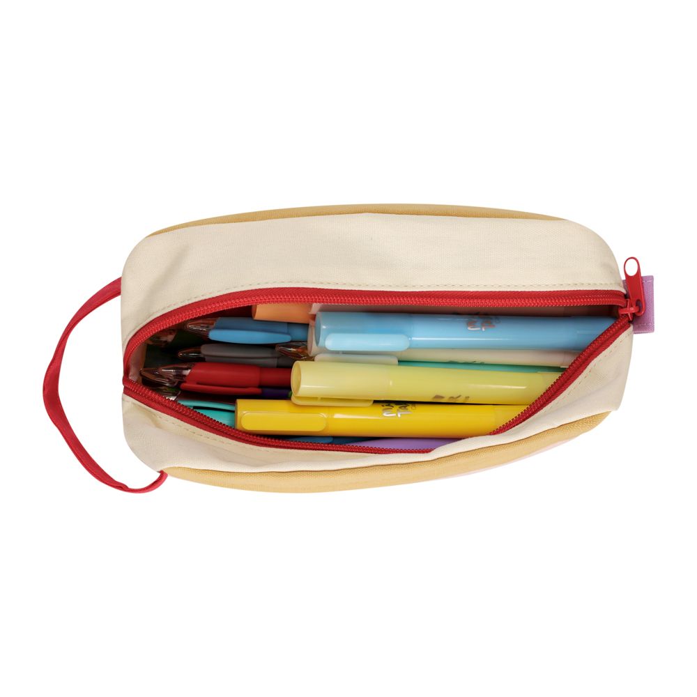 Estuche escolar con bolsillos 8.5x12.5x21 cm