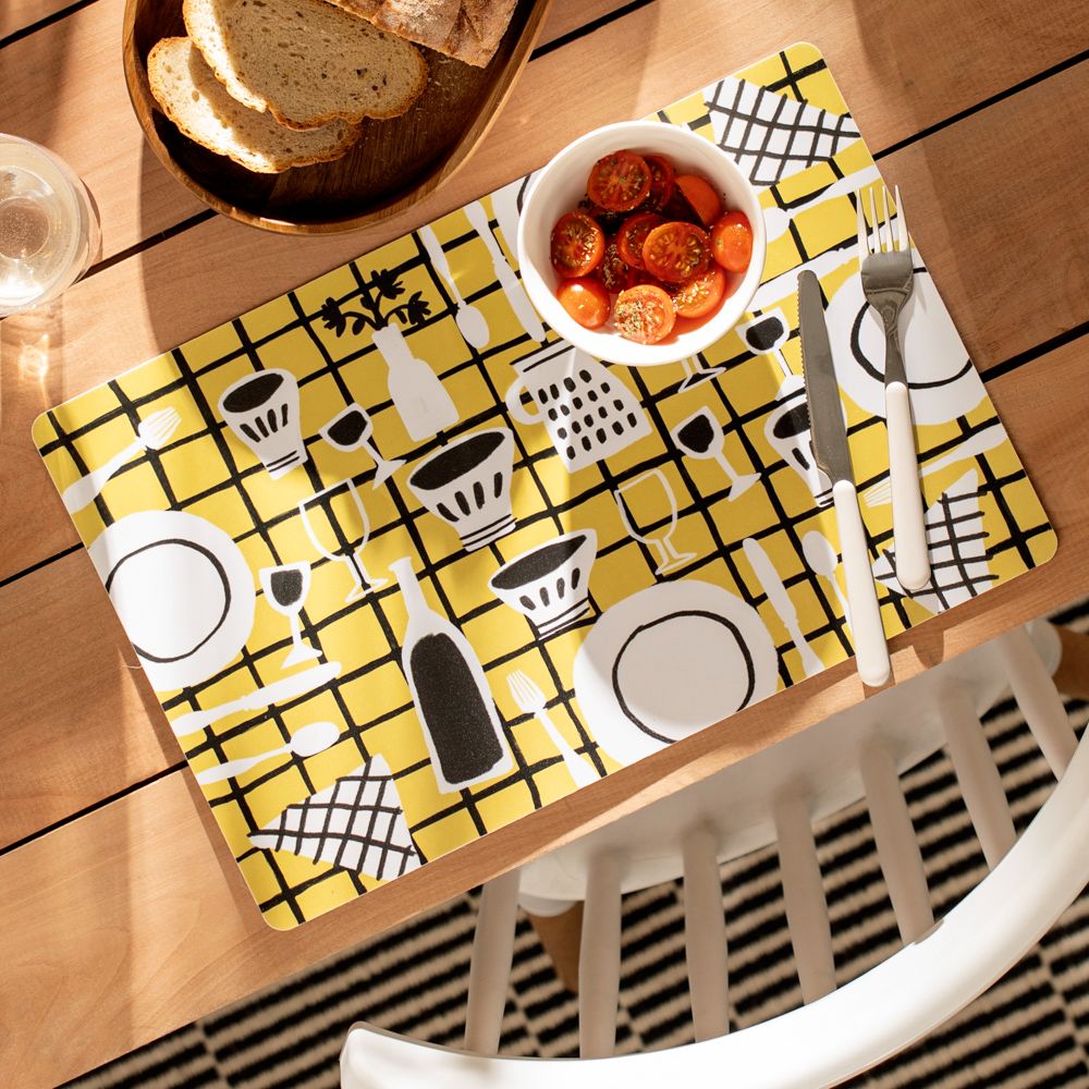 Set de 6 individuales goma eva 43x28 cm