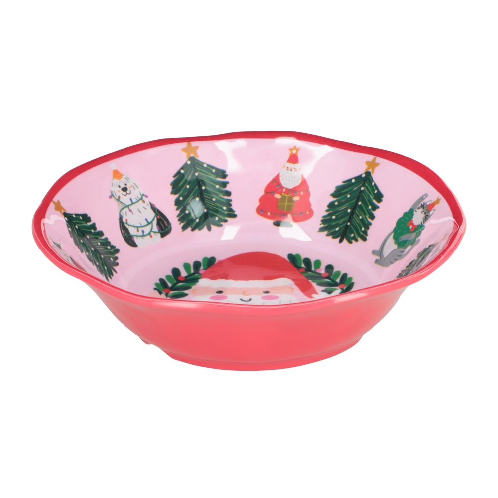 Bowl de melamina con diseño navideño 17x5 cm