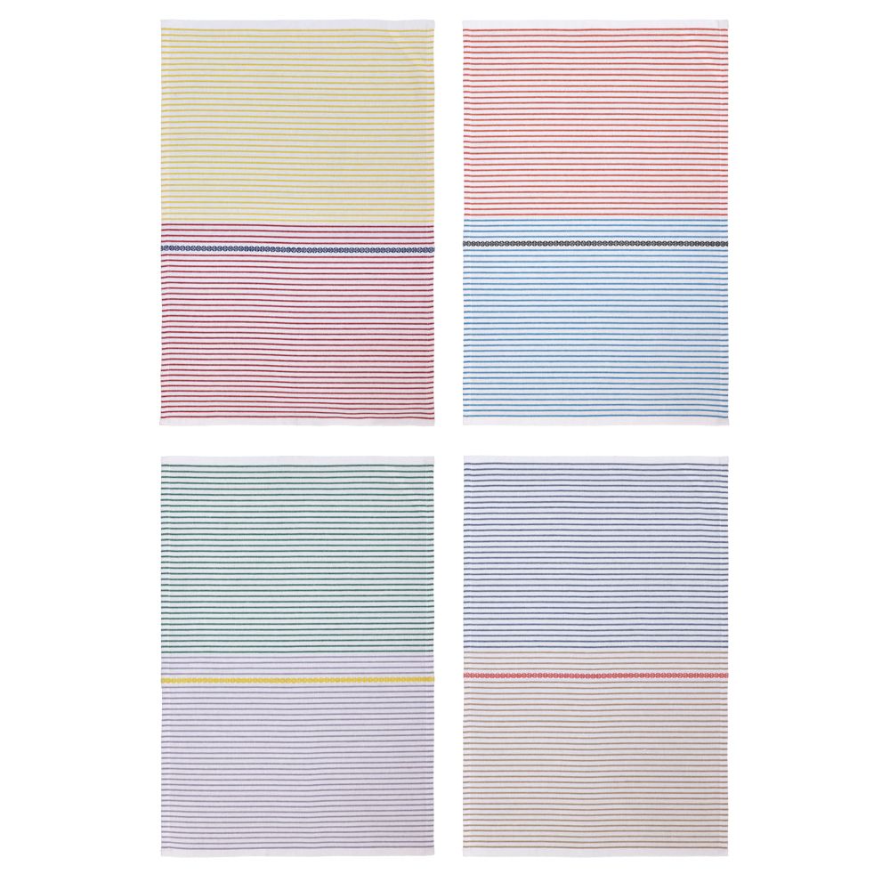 Set 4 paños de cocina algodón 40x60 cm