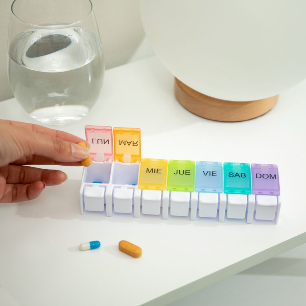 Pastillero de Viaje Semanal 17x4.7x3.5 cm