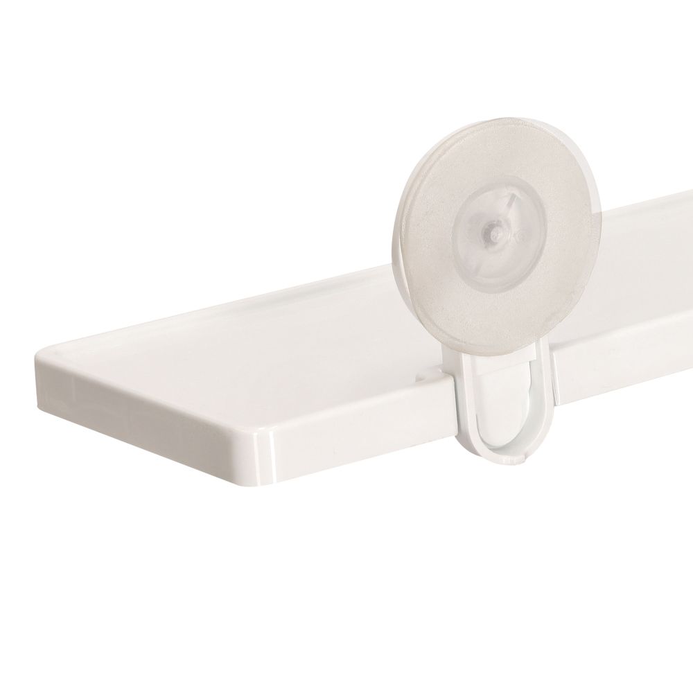 Repisa para baño con succión 12.2x9.5x42 cm