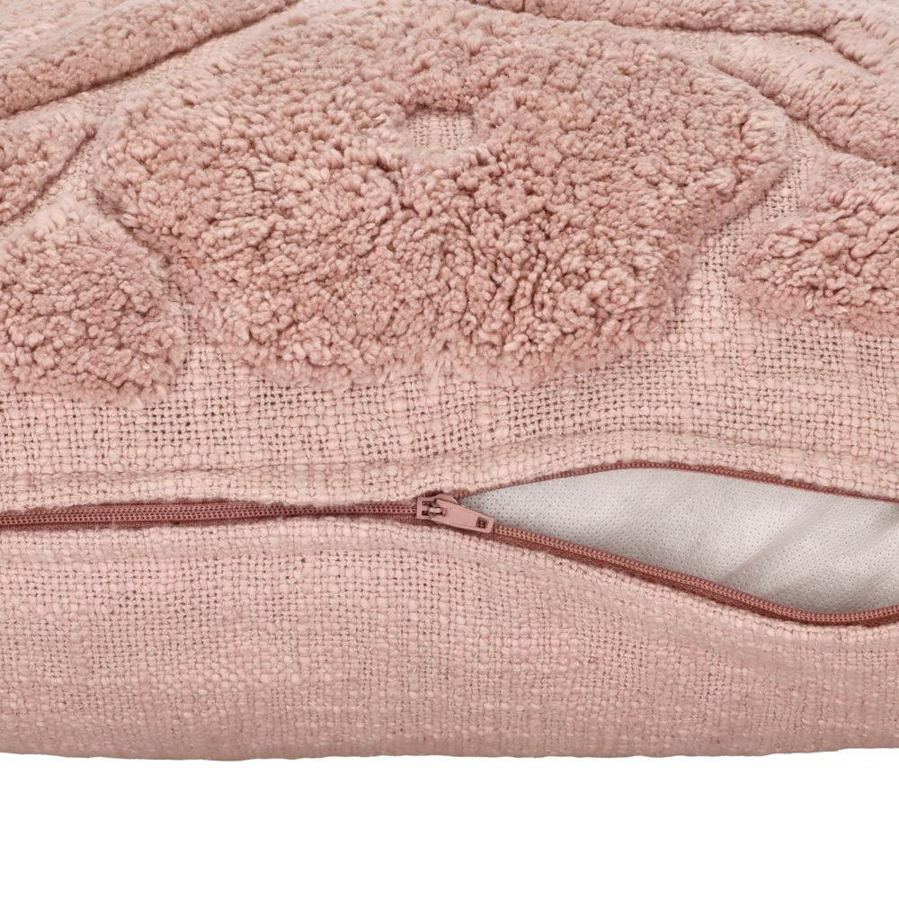 Funda de cojín con diseño tufted 45x45 cm