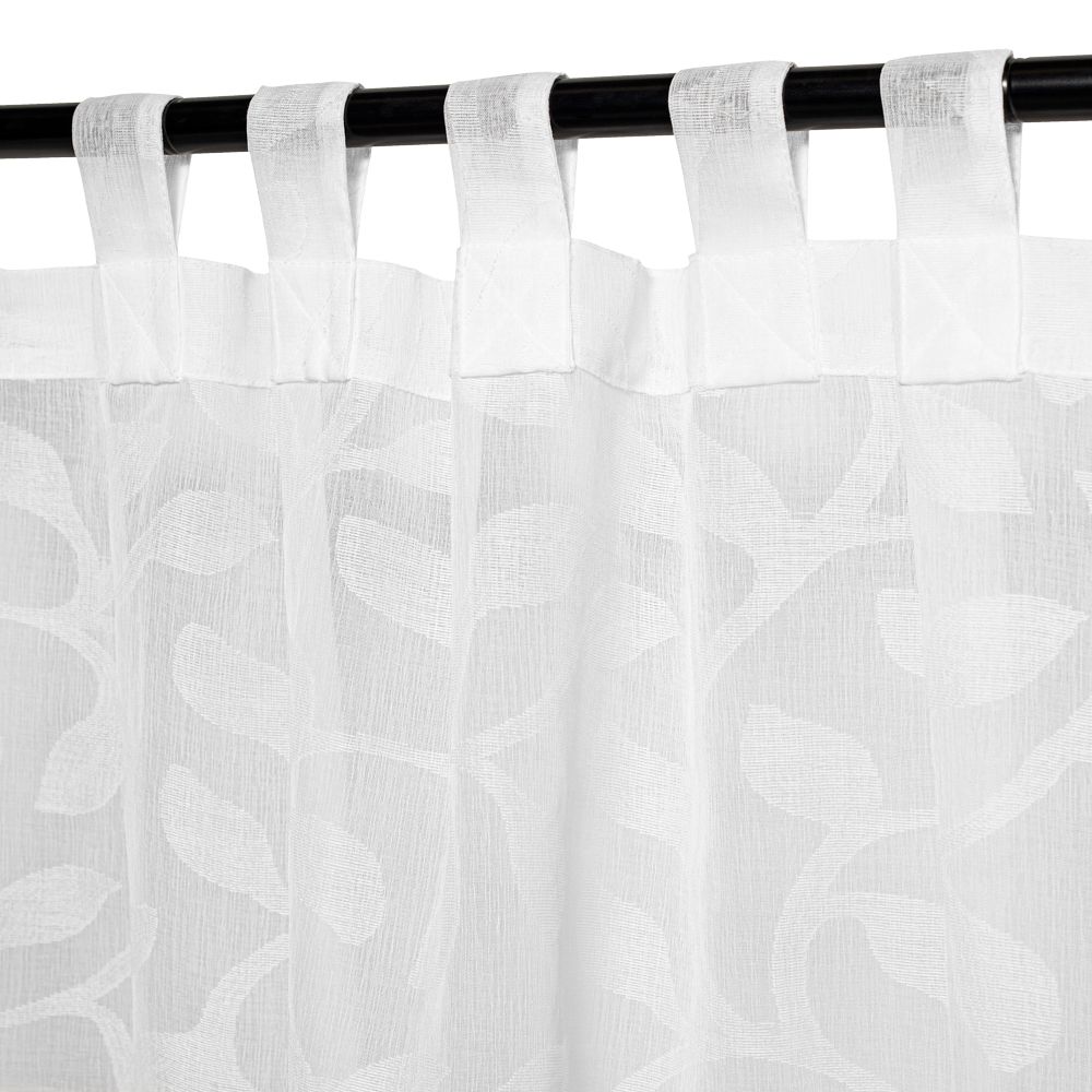 Set de 2 Cortinas velo con presillas 140x240 cm c/u