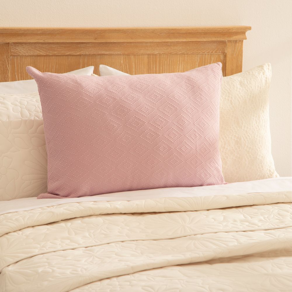 Funda para almohadón de algodón texturizado 70x50 cm