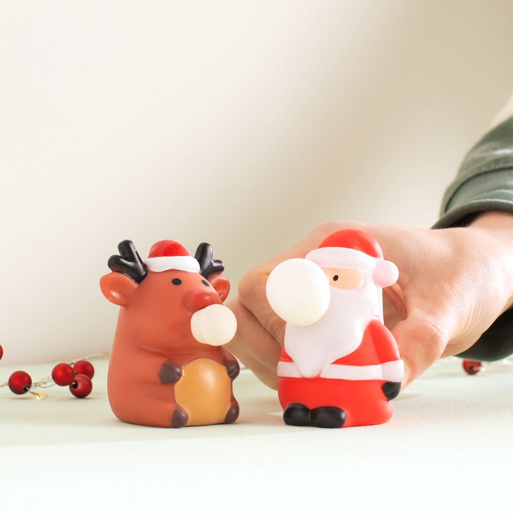 Figura apretable navideña