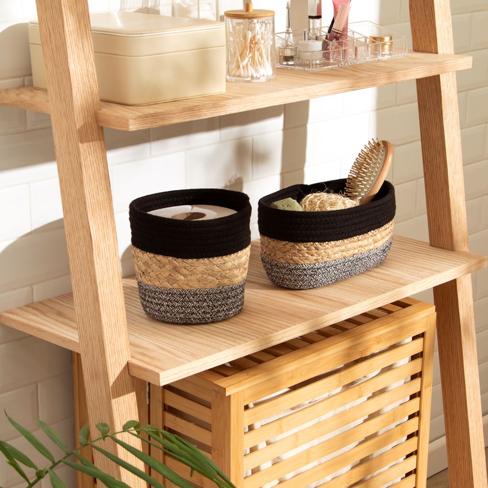 Porta rollo de algodón y fibra