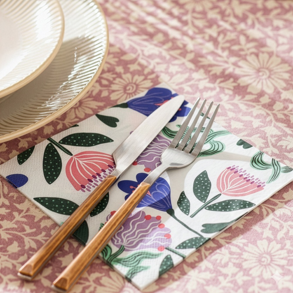 Set de 24 servilletas de papel 16.5x16.5 cm