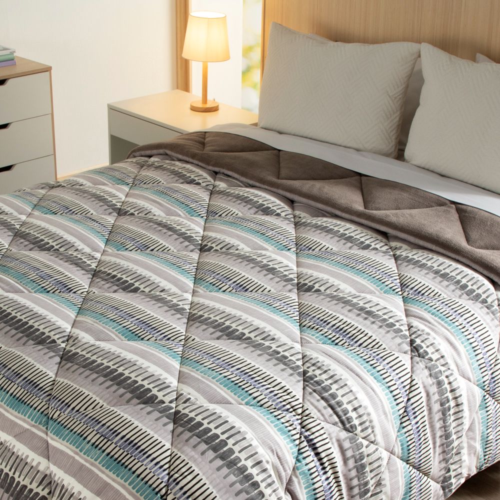 Edredón de microfibra con estampado Individual