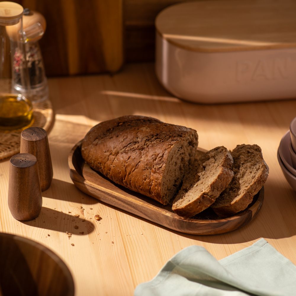 Salero y pimentero de madera de acacia