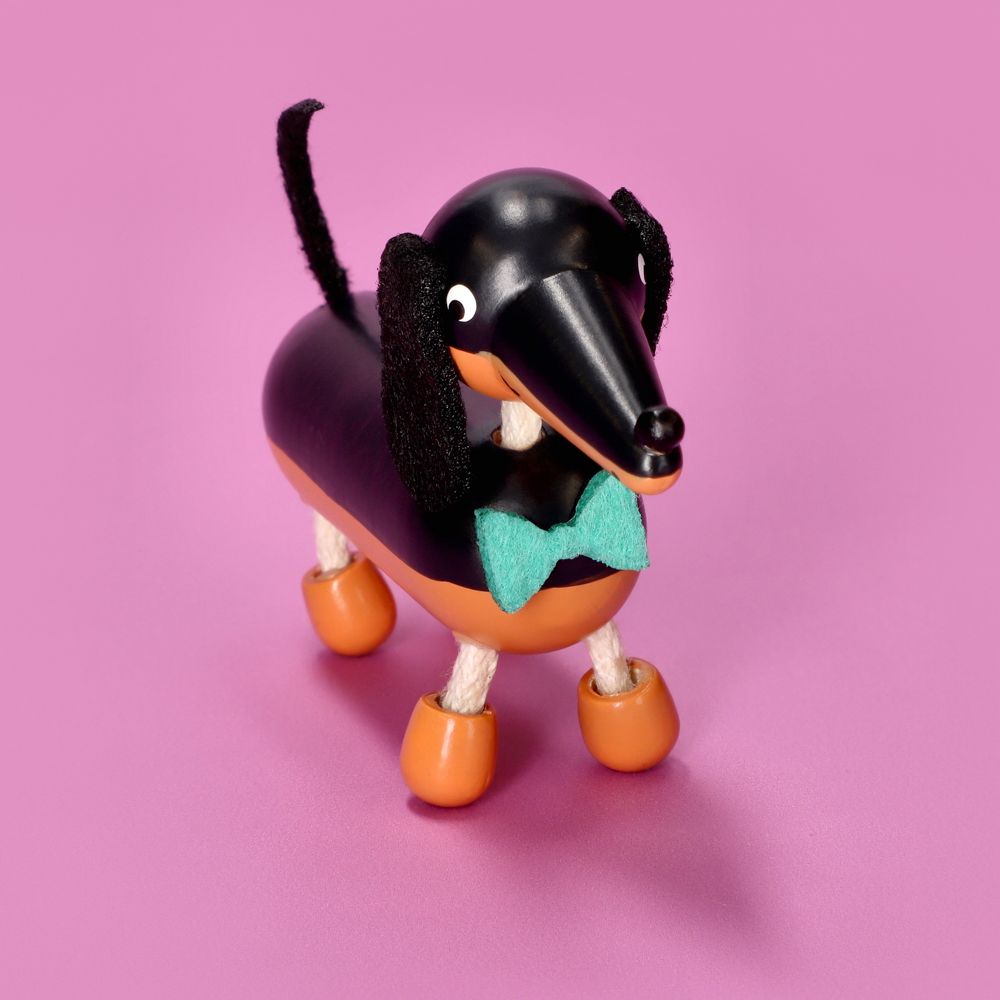 Animal perrito de madera Castilá