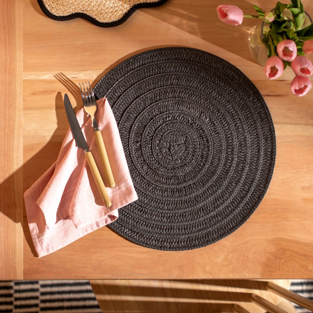 Individual redondo de papel 38 cm