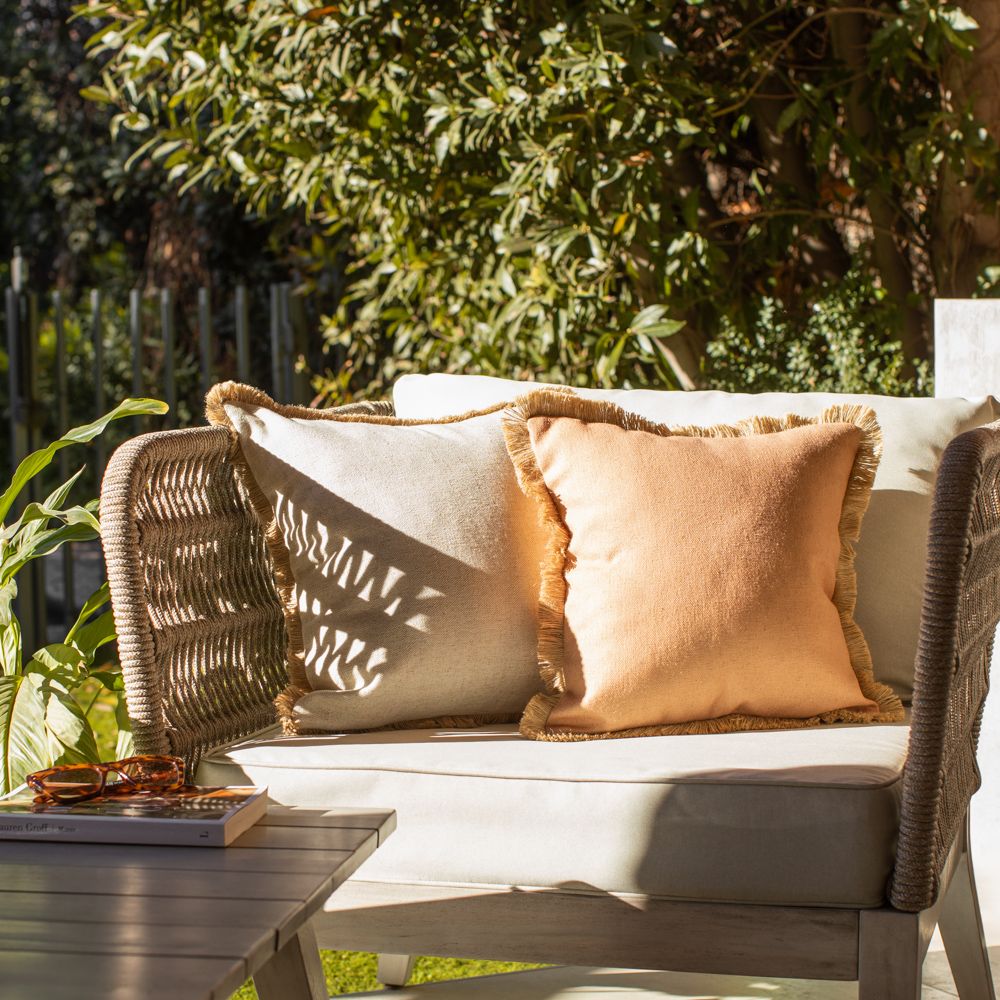 Cojín de terraza con borde 40x40 cm