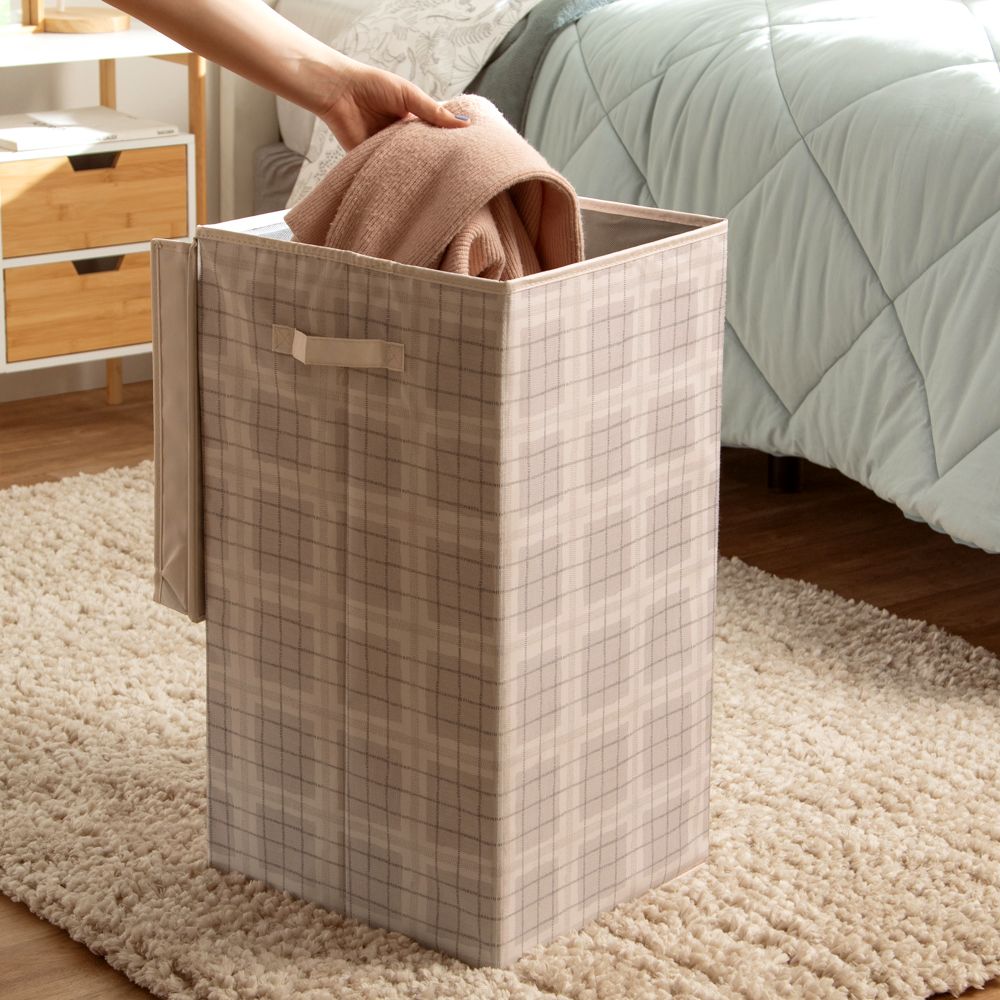 Canasto para ropa con tapa 35x36x64 cm