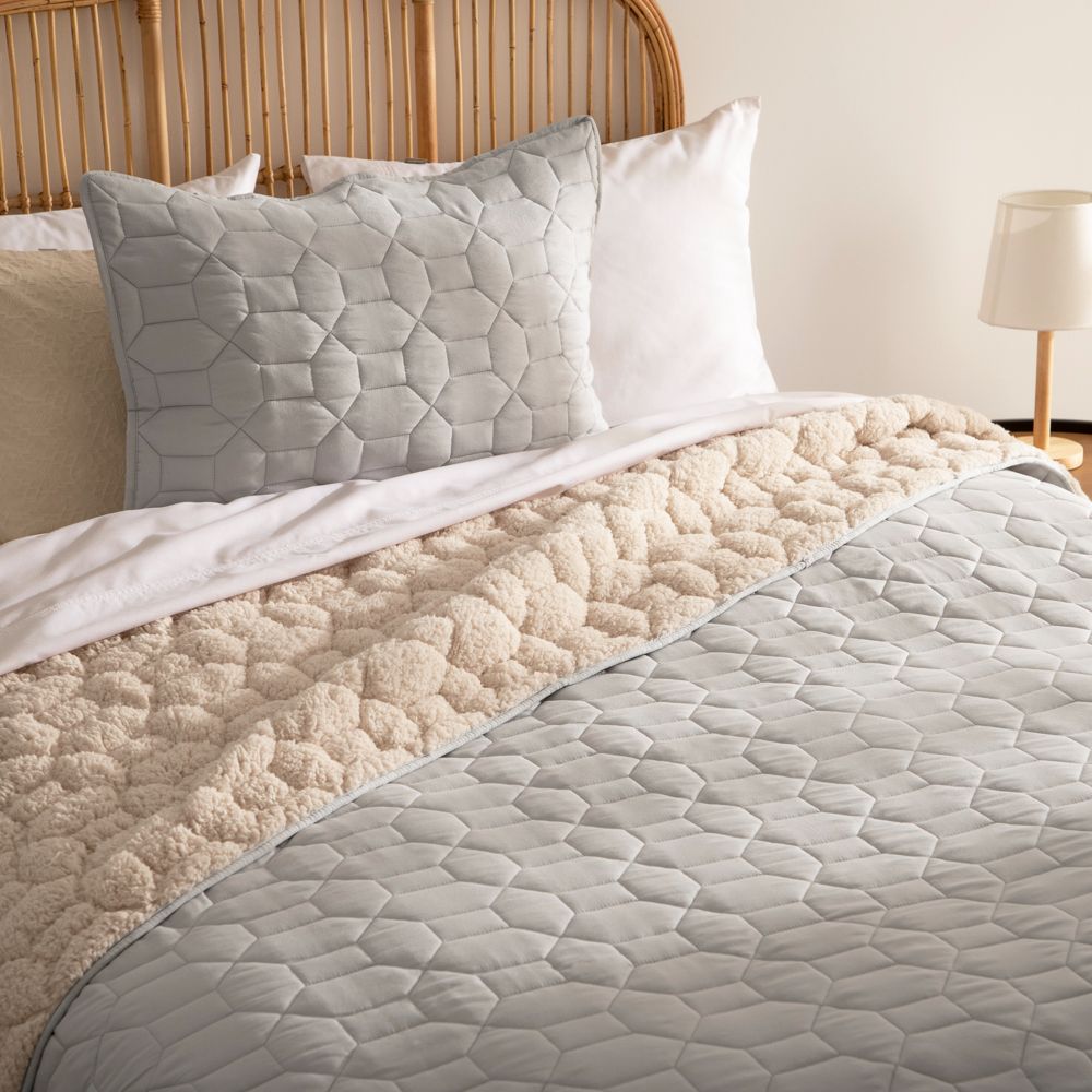 Funda de almohadón microfibra cordero 50x70 cm