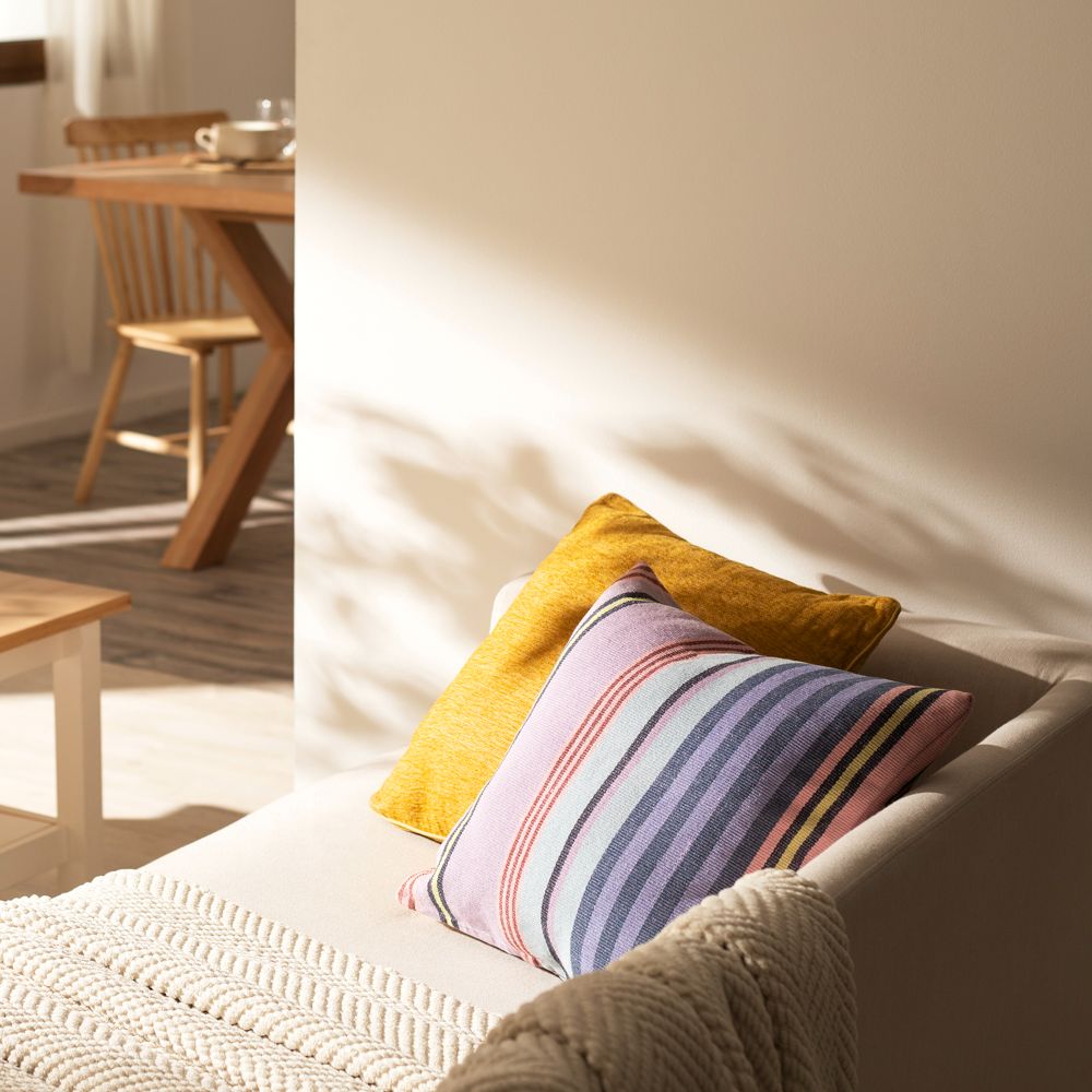 Cojín algodón ribb 45x45 cm