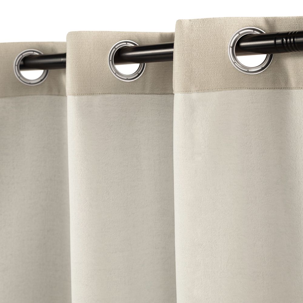 Cortina blackout chenille ojillos 140x240 cm