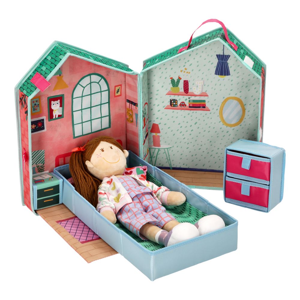 Dormitorio de muñeca 28x18x40 cm