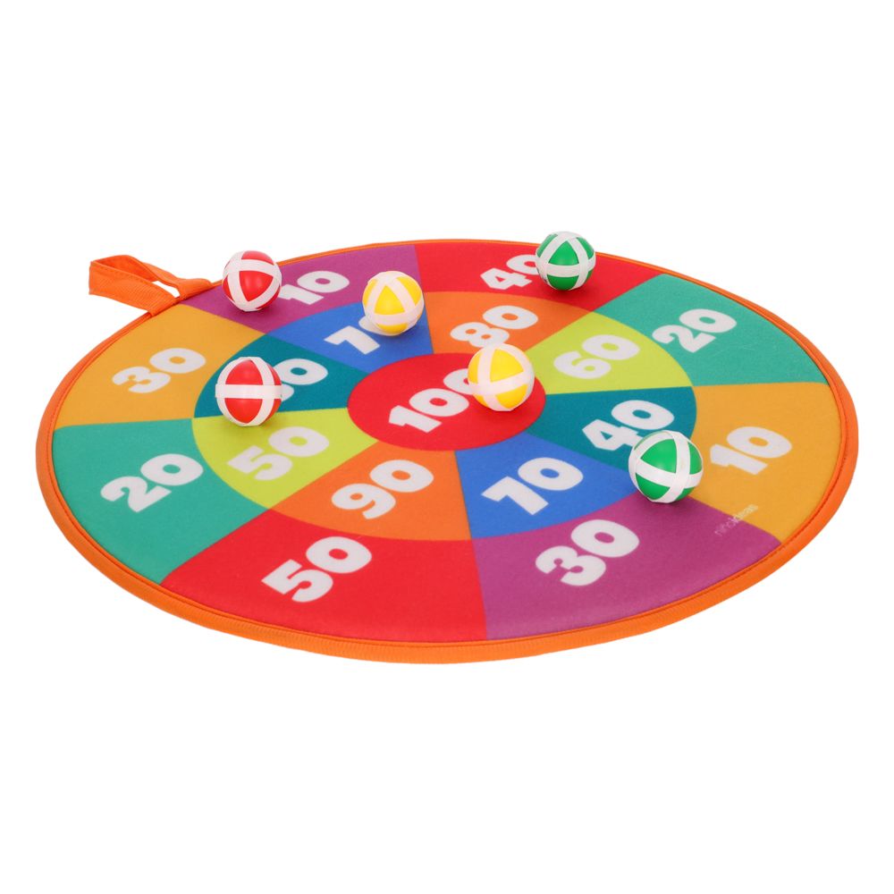 Juego de dardo textil con pelotas velcro