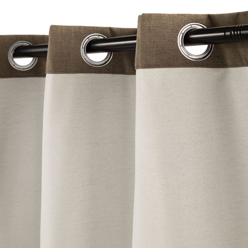 Cortina blackout chenille ojillos 140x240 cm