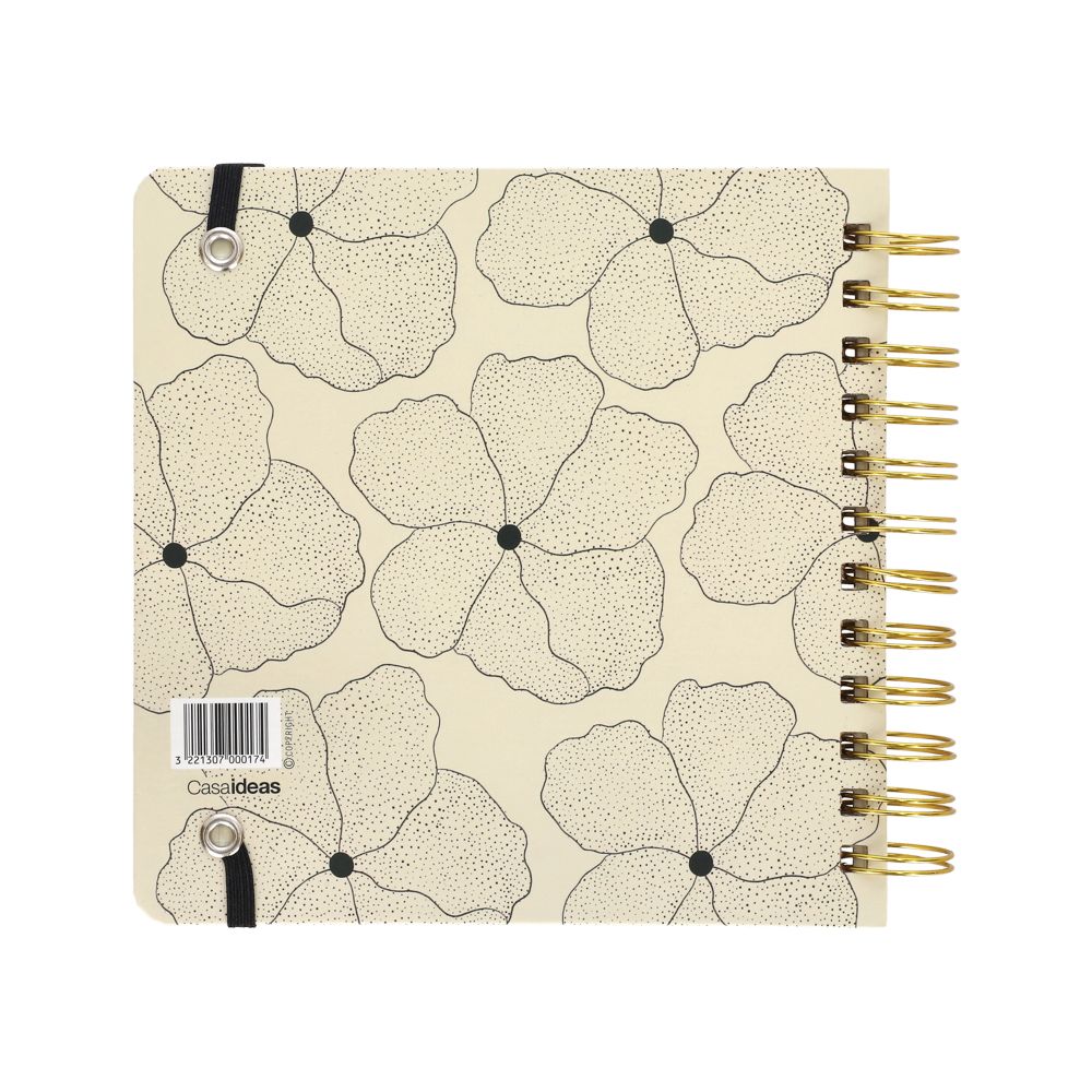 Cuaderno 160 hojas con líneas y cuadros 17x3.5x17 cm