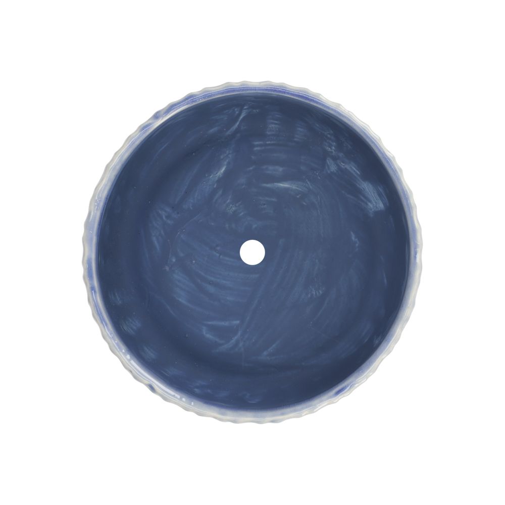 Maceta de cerámica con textura 15.7x7 cm