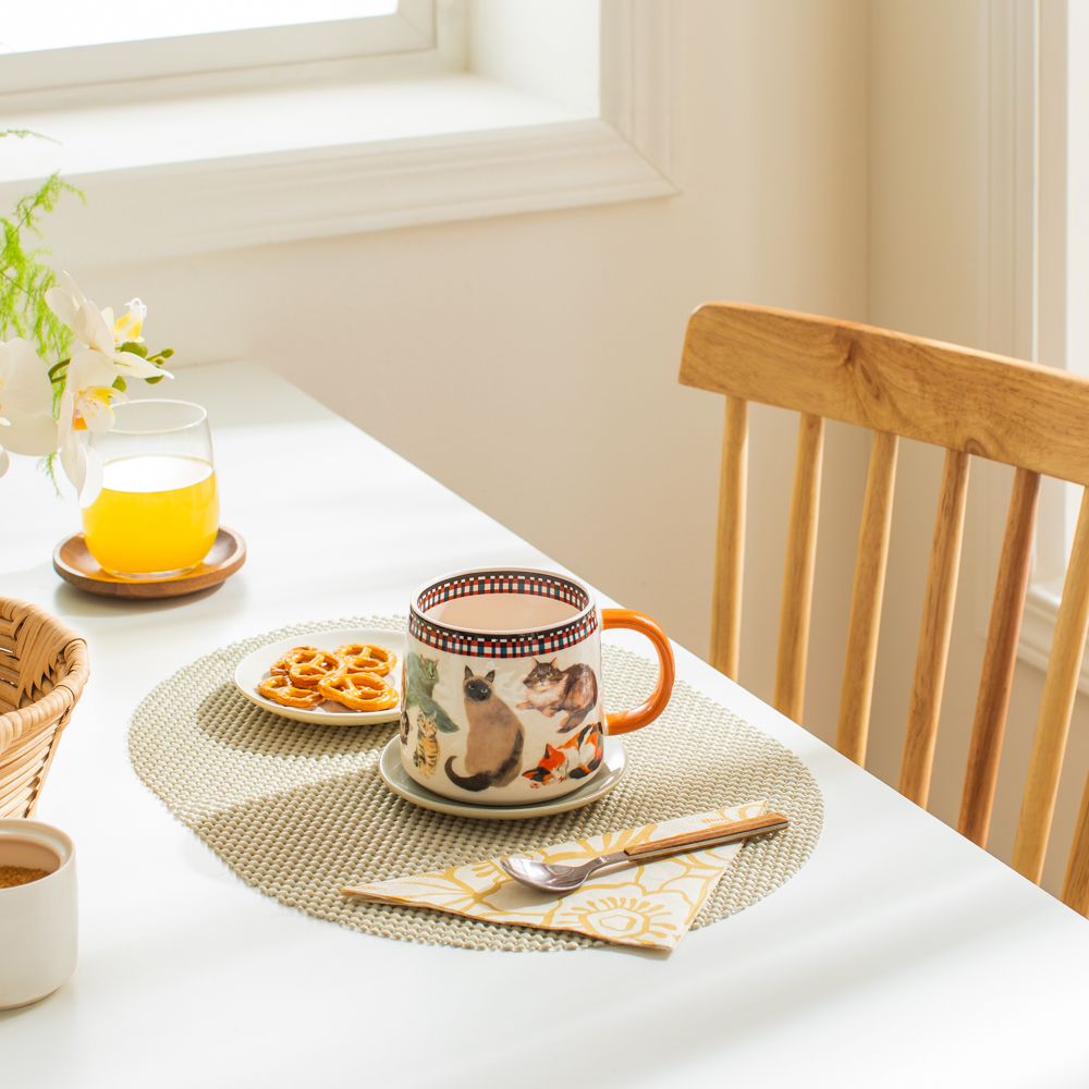 Set 4 individuales PVC waffle 43x30 cm