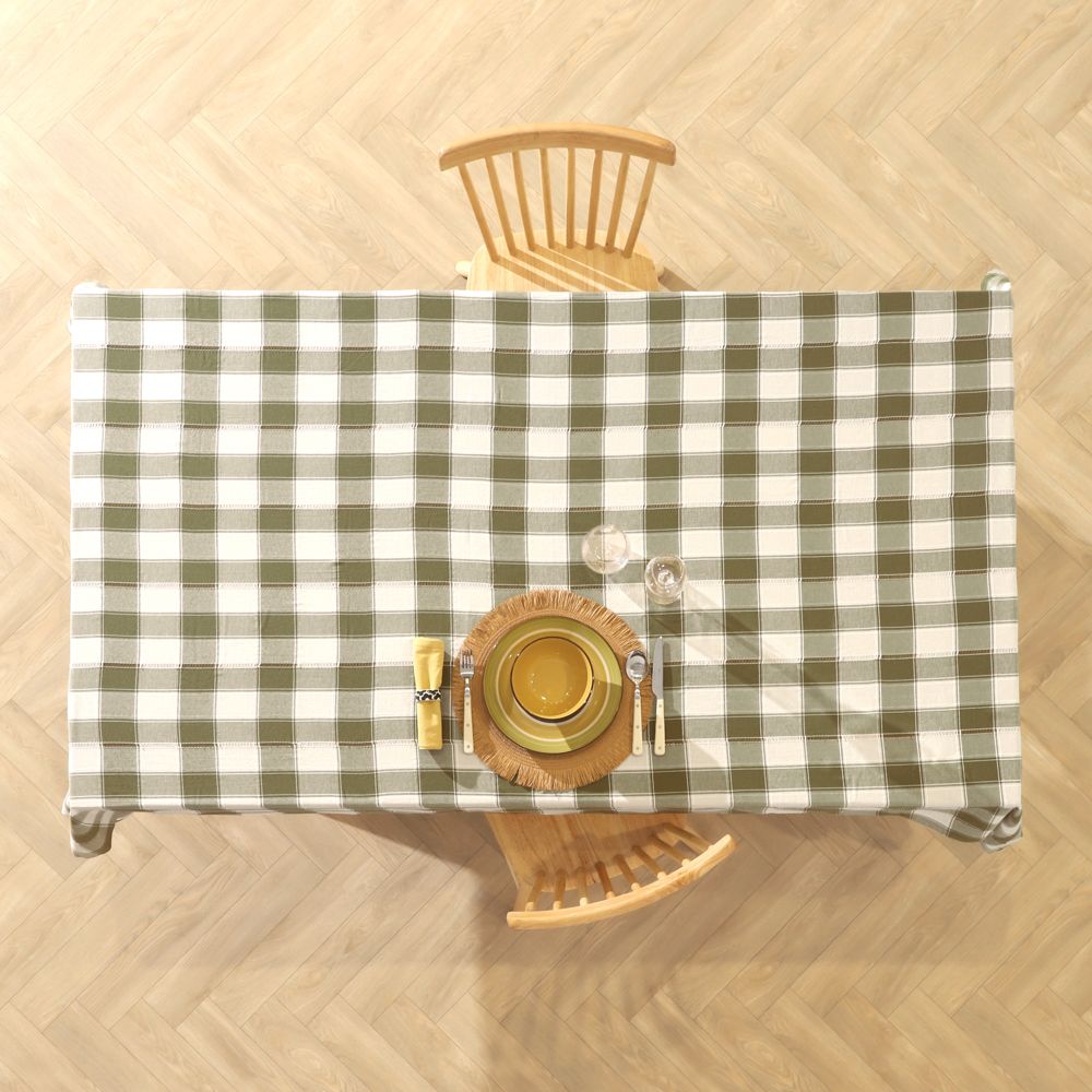 Mantel a cuadros tejido 150x210 cm