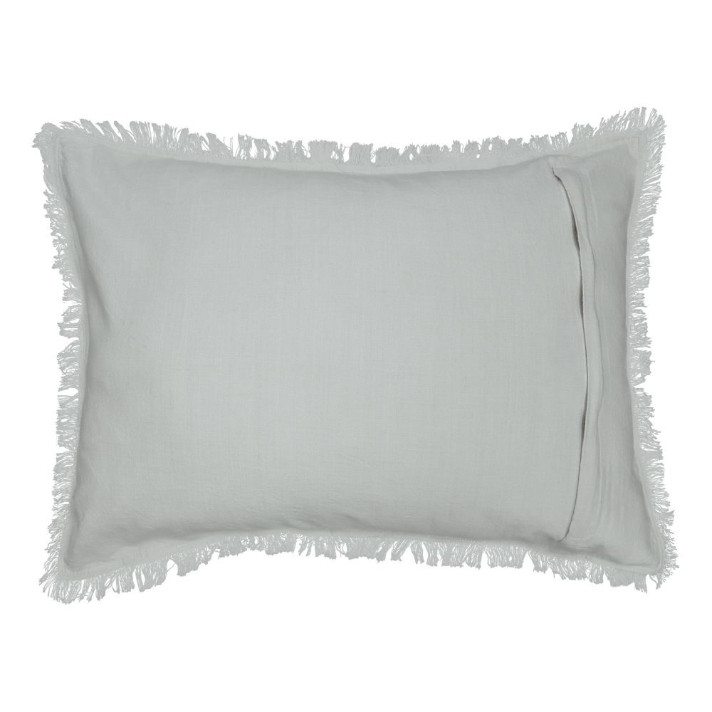 Funda de cojín algodón lino 70x50 cm