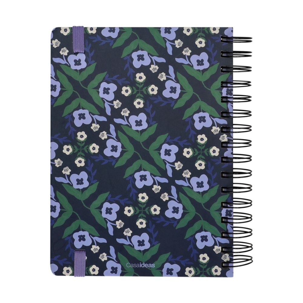 Cuaderno espiral con diseño líneas