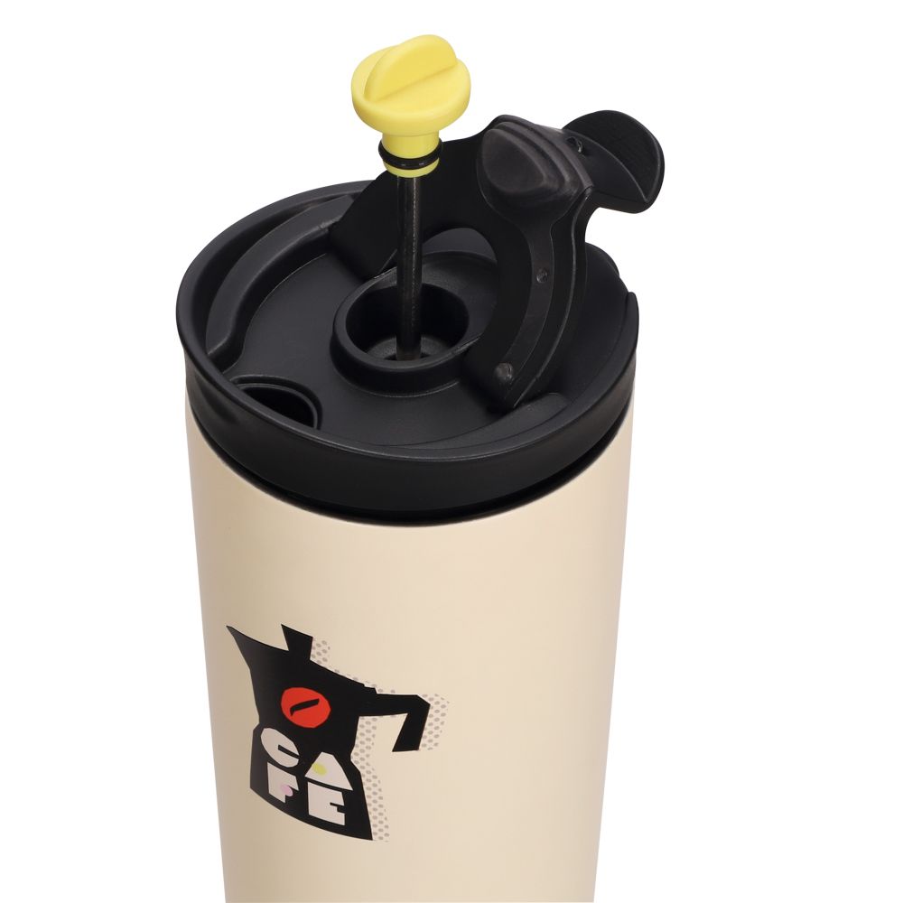 Vaso térmico con prensa de café 500 ml