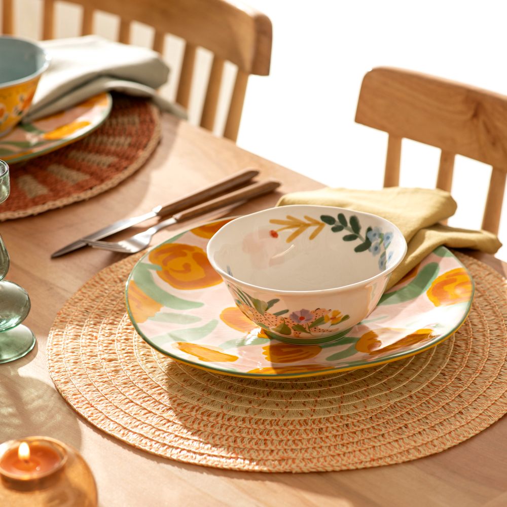 Individual redondo de papel