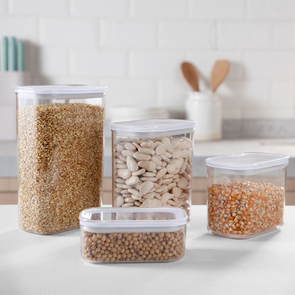 Frasco plástico con Tapa Hermética A Presión 1000 ml