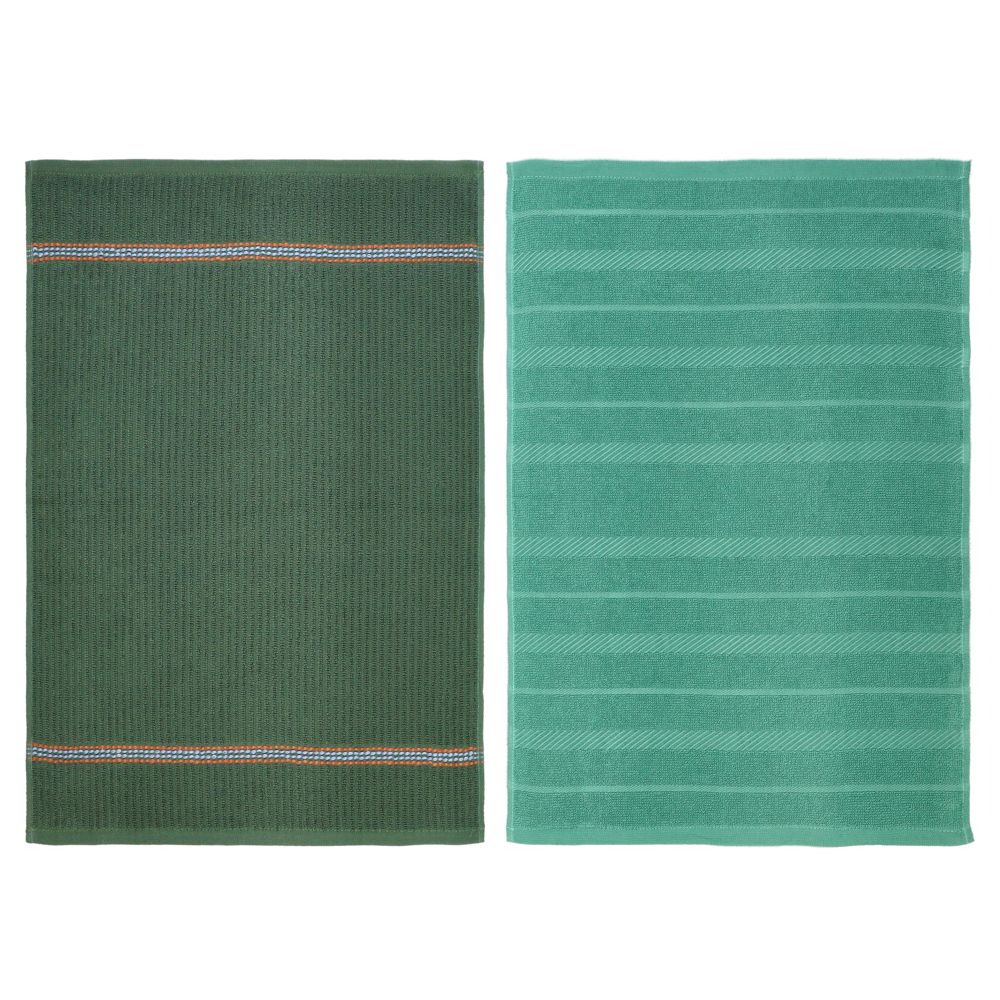 Set 2 paños de cocina terry 40x60 cm