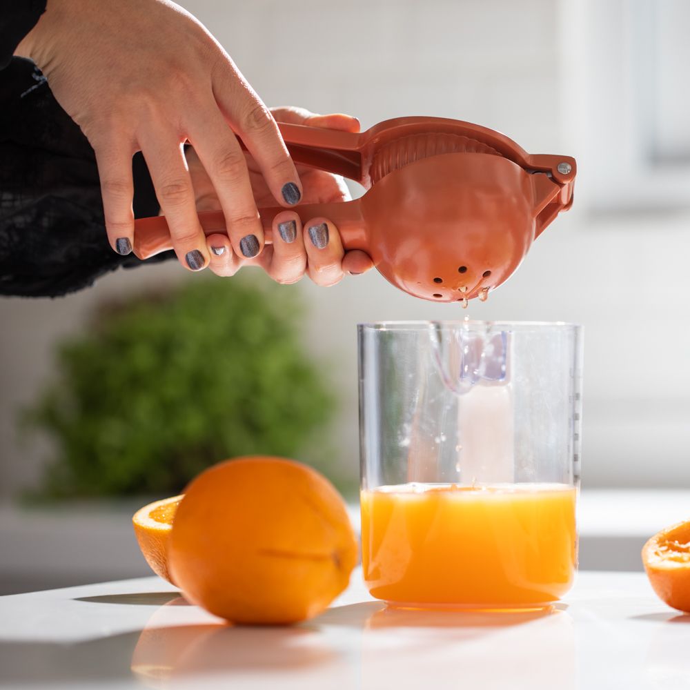Exprimidor para naranja de aluminio 23x9.2x7 cm